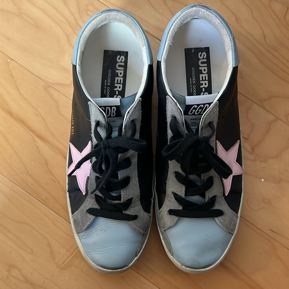 GOLDEN GOOSE | Super Star Sneaker | Size 11US / 41EU, Blue/Pink - Picture 2 of 4